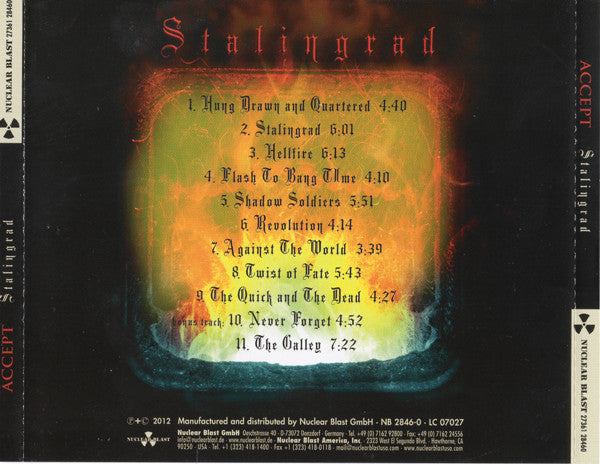 Accept – Stalingrad - CD ALBUM + DVD SET (used)