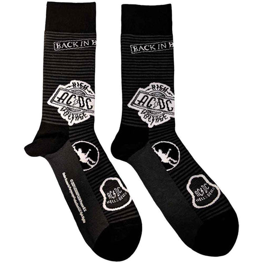 AC/DC Unisex Ankle Socks: Icons (Black)