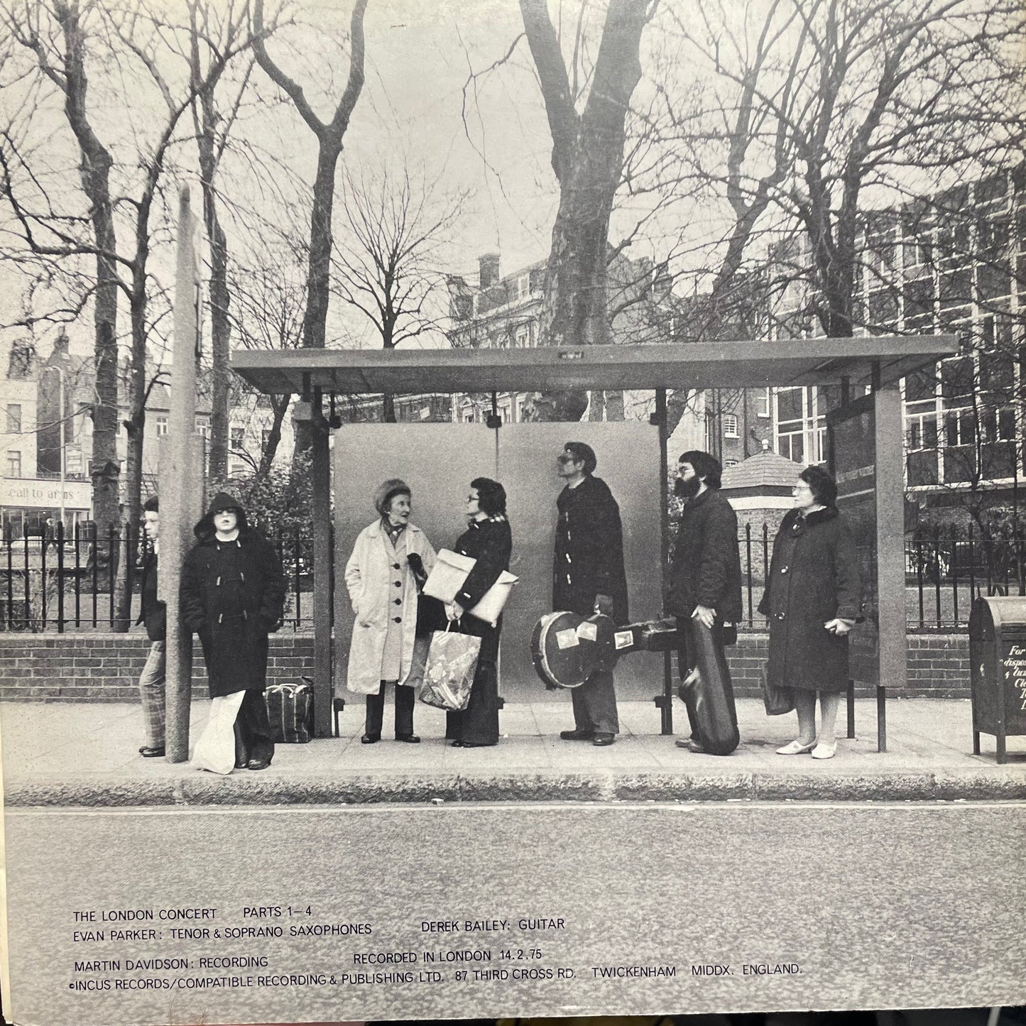 Derek Bailey / Evan Parker – The London Concert ORIGINAL VINYL LP (used)