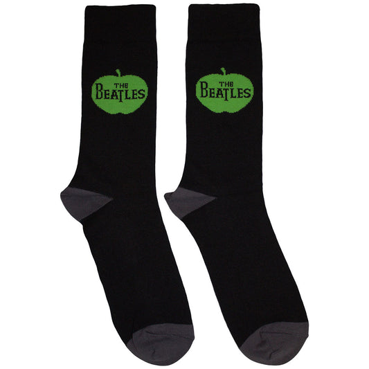 The Beatles Unisex Ankle Socks: Apple (Black)