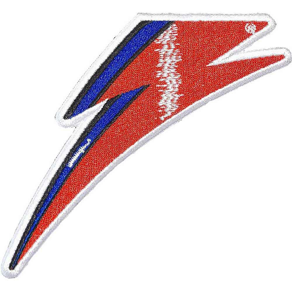 David Bowie Woven Patch: Flash (Standard)