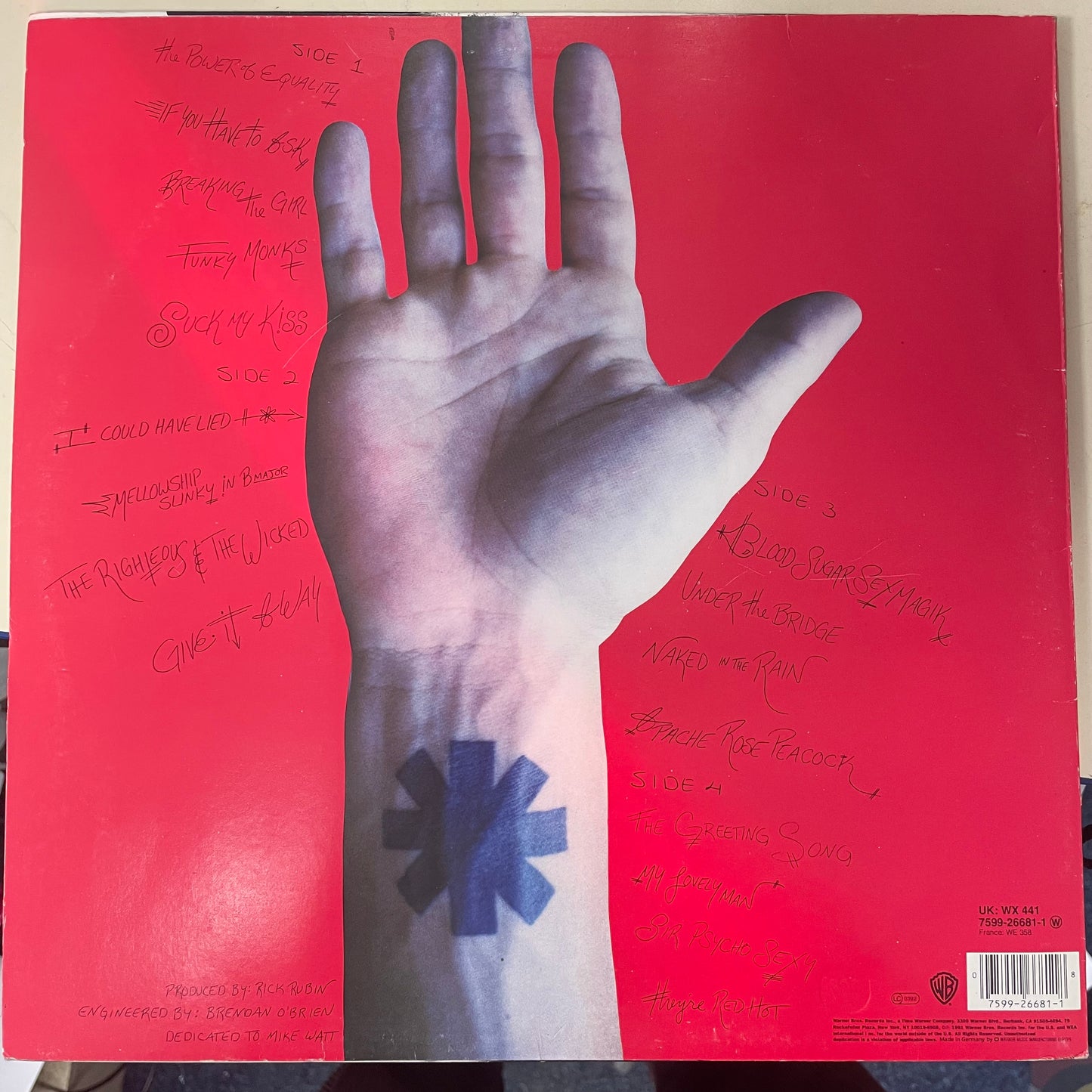 Red Hot Chili Peppers - Blood Sugar Sex Magik - ORIGINAL 1991 - 2 x VINYL LP