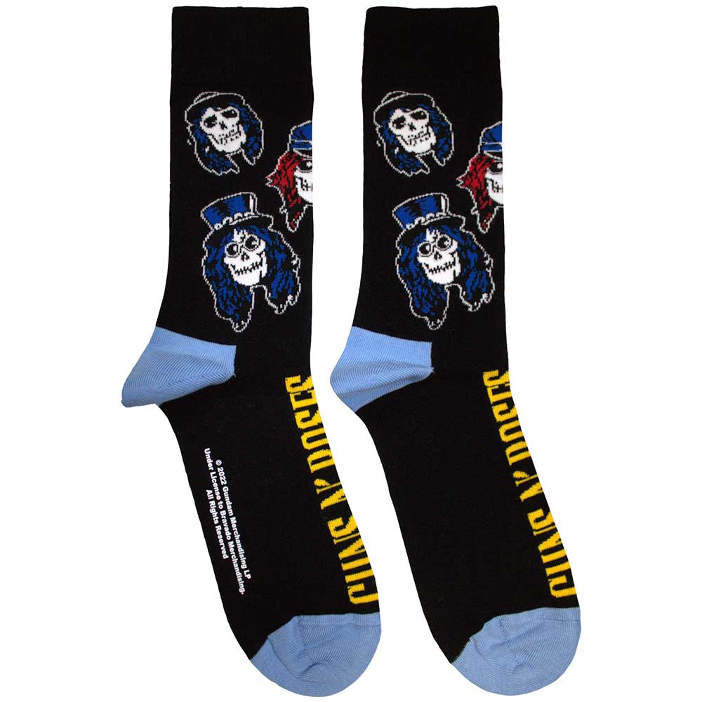 Guns N' Roses Ankle Socks: Skulls Band (Black) (UK Size 7 - 11) GNRSCK10MB