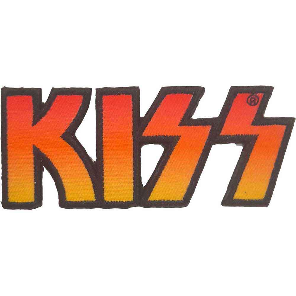 KISS Woven Patch: Cut-Out Logo