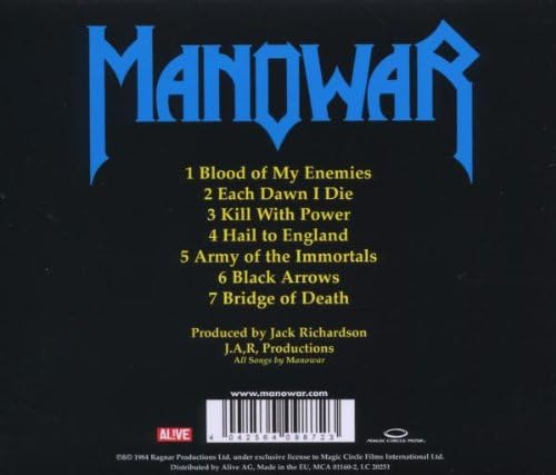 Manowar – Hail To England - CD ALBUM (used)