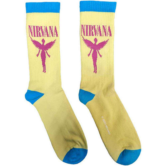 Nirvana Unisex Terry Socks: Angelic (Yellow)