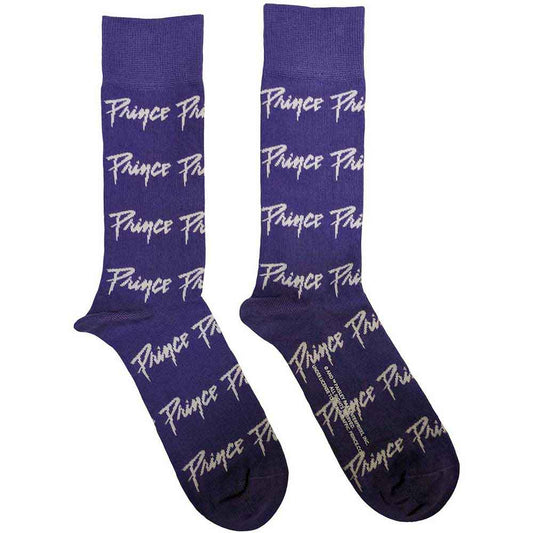 Prince Unisex Ankle Socks: Logo Repeat (Purple)