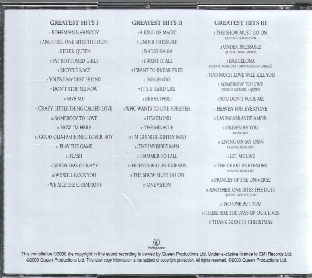 Queen – Greatest Hits I II & III (The Platinum Collection) - 3 x CD ALBUM SET in SLIPCASE
