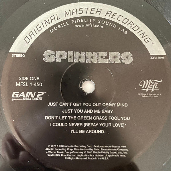 Spinners – Spinners - VINYL LP (used) MOBILE FIDELITY AUDIOPHILE ISSUE