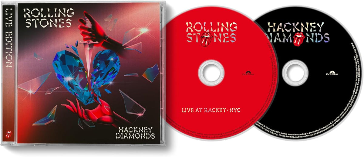 The Rolling Stones – Hackney Diamonds - 2 x CD ALBUM SET with LIVE CD - LIMITED EDITION