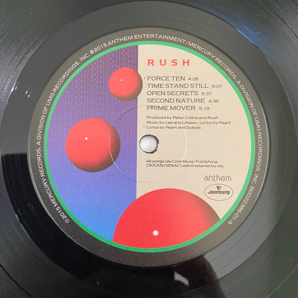 Rush – Hold Your Fire - 180 GRAM VINYL LP - USA ISSUE - NEW