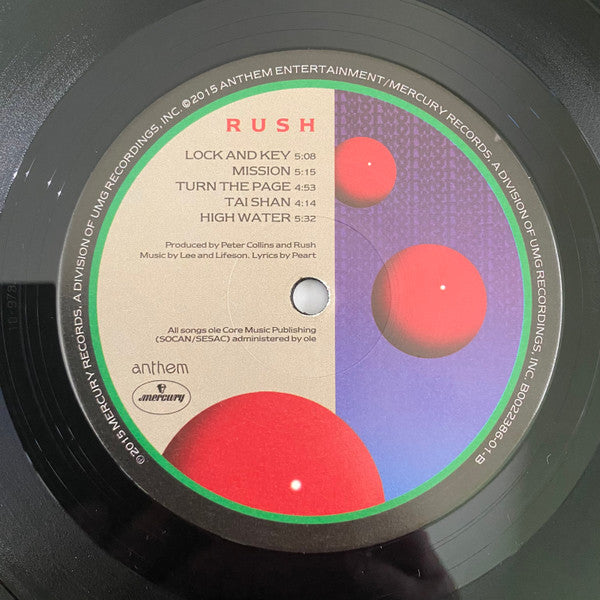 Rush – Hold Your Fire - 180 GRAM VINYL LP - USA ISSUE - NEW