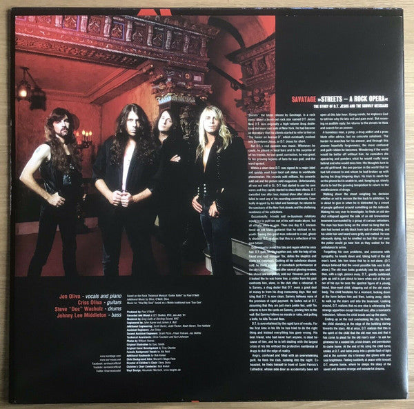 Savatage – Streets - A Rock Opera - VINYL LP