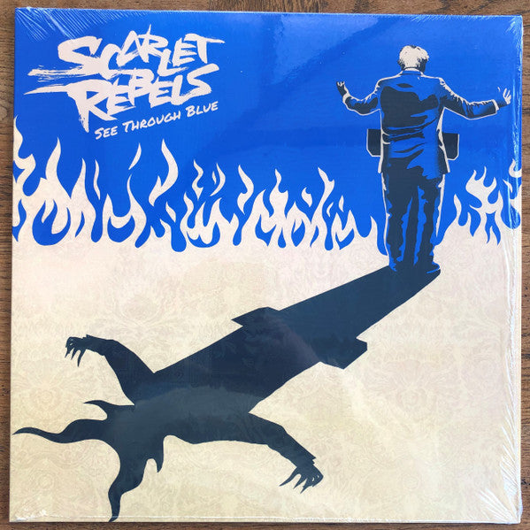 Scarlet Rebels – See Through Blue - MARBLED BLUE COLOURED VINYL LP (used)