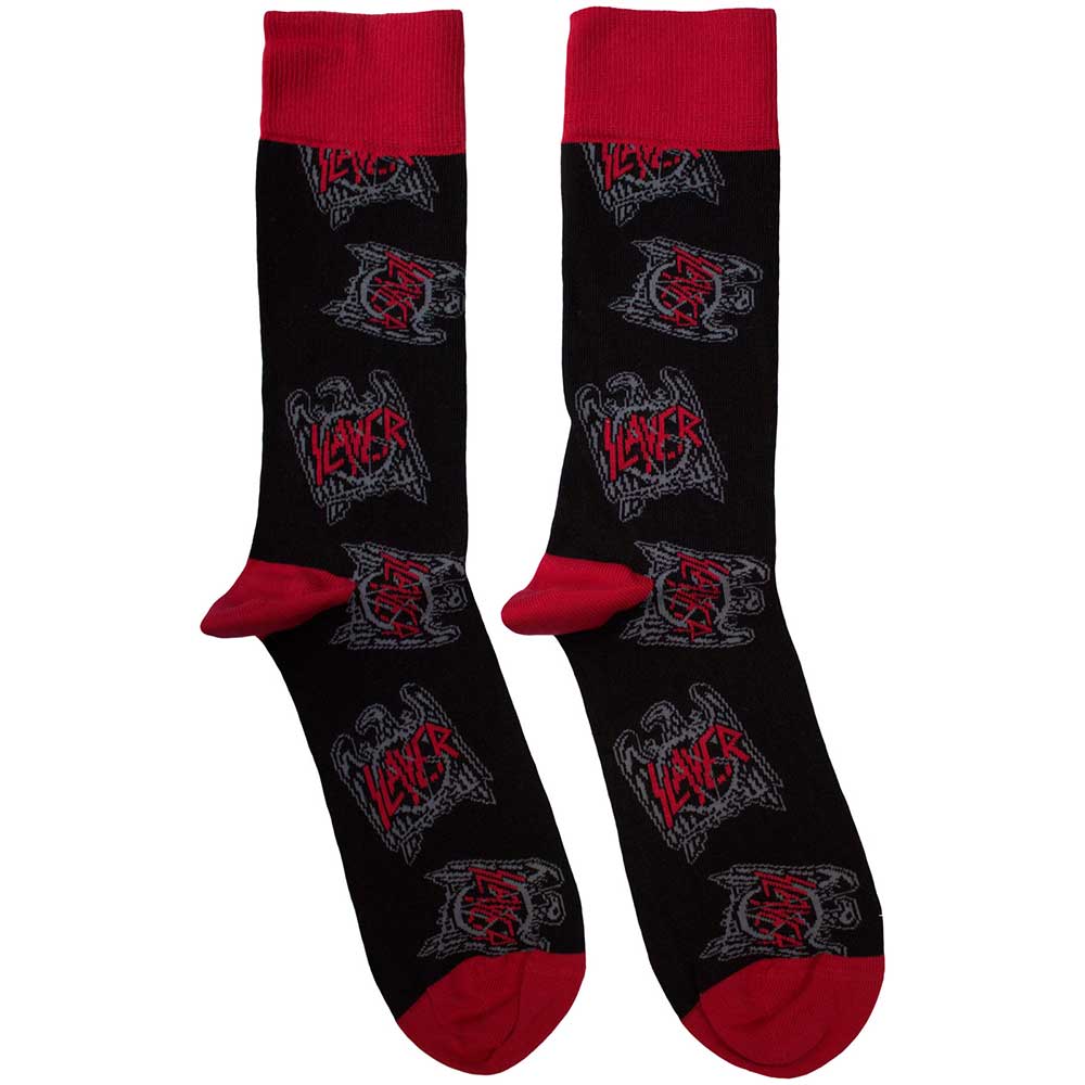 Slayer Unisex Ankle Socks: Eagle Crest Pattern (Black)