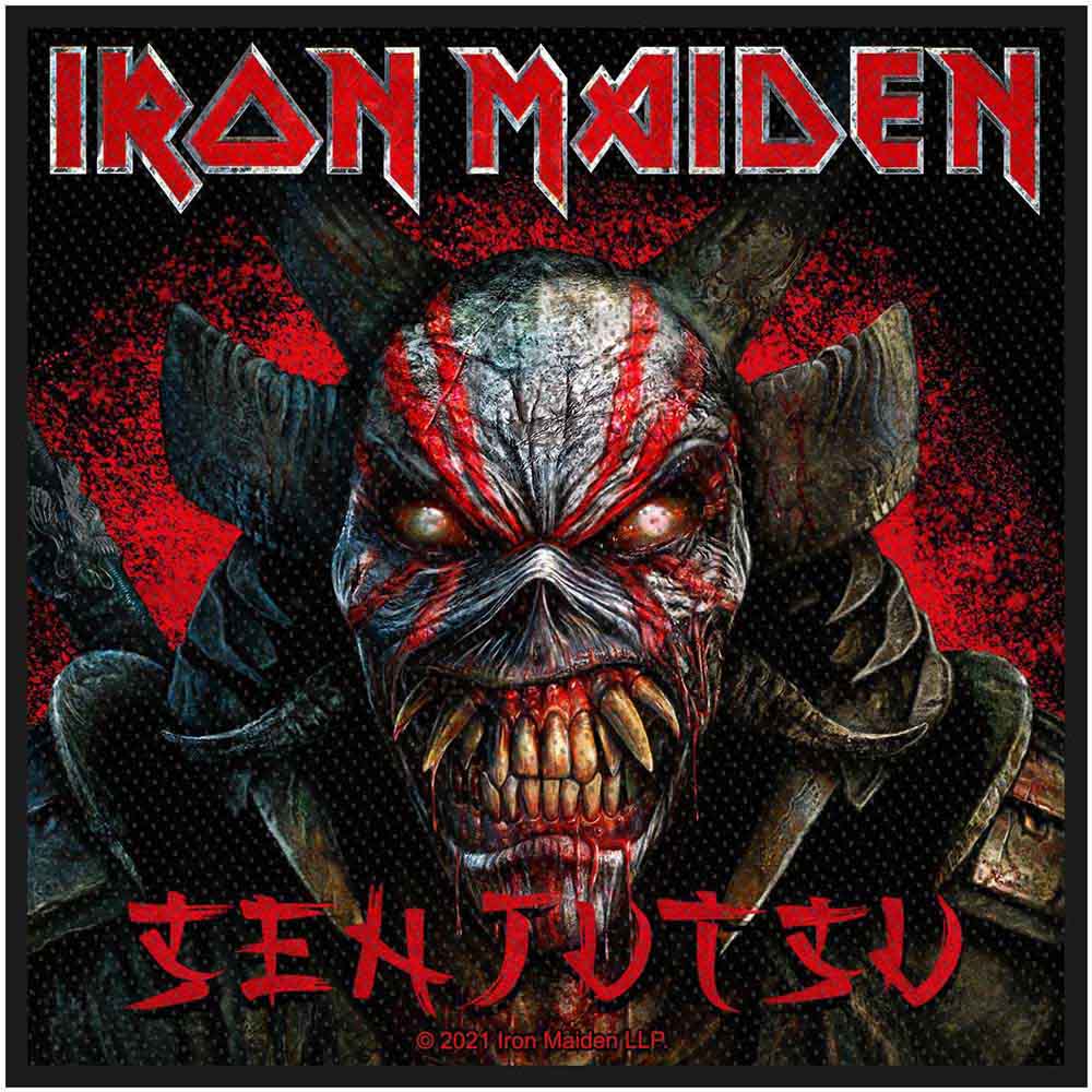Iron Maiden Woven Patch: Senjutsu Back Cover