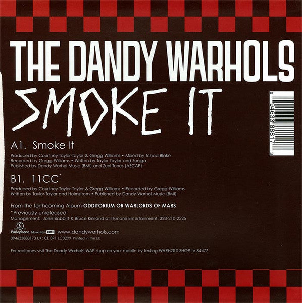 The Dandy Warhols – Smoke It - 7" in Picture Cover (used)
