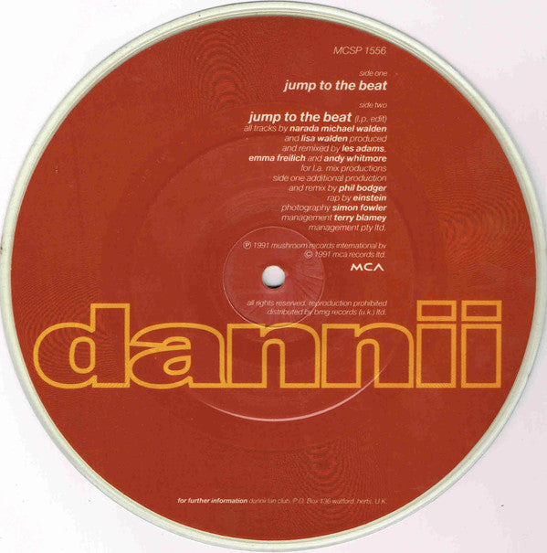 Dannii Minogue – Jump To The Beat - 7" in PICTURE DISC with Insert (used)