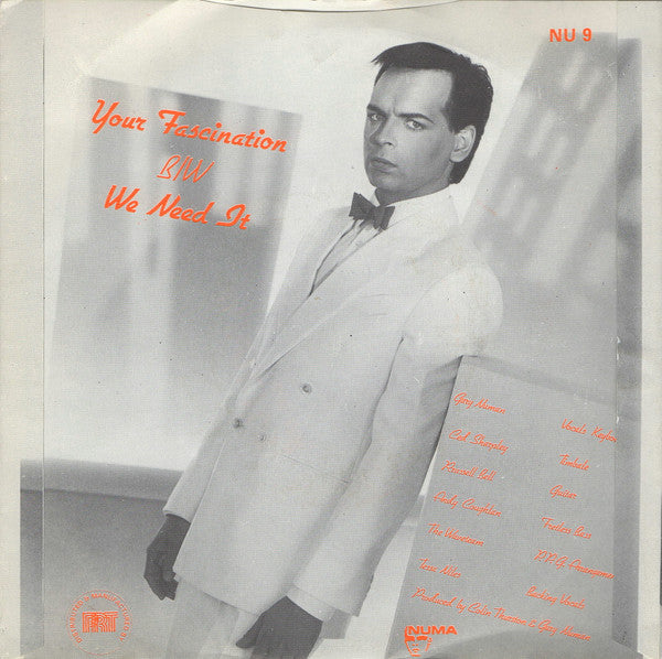Gary Numan – Your Fascination - 7" in Picture Cover (used)