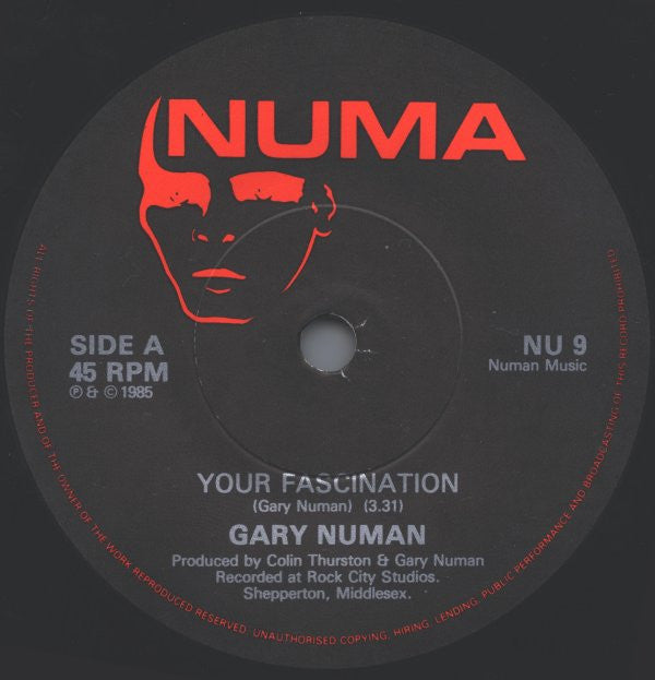 Gary Numan – Your Fascination - 7" in Picture Cover (used)