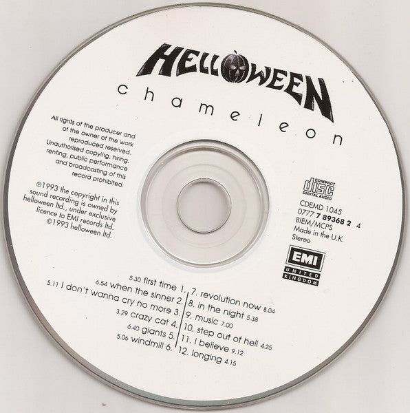 Helloween – Chameleon - CD ALBUM (used)