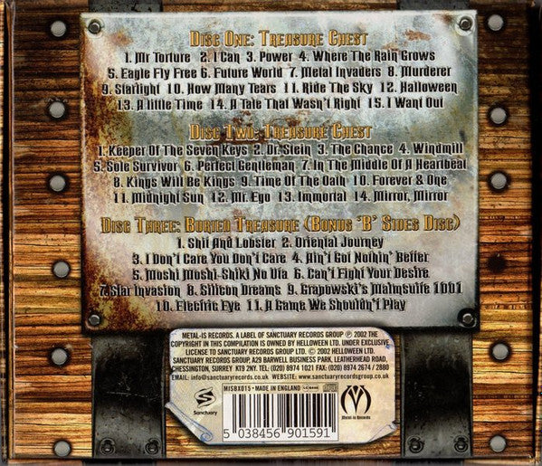 Helloween – Treasure Chest - 3 x CD ALBUM BOX SET & POSTER (used)