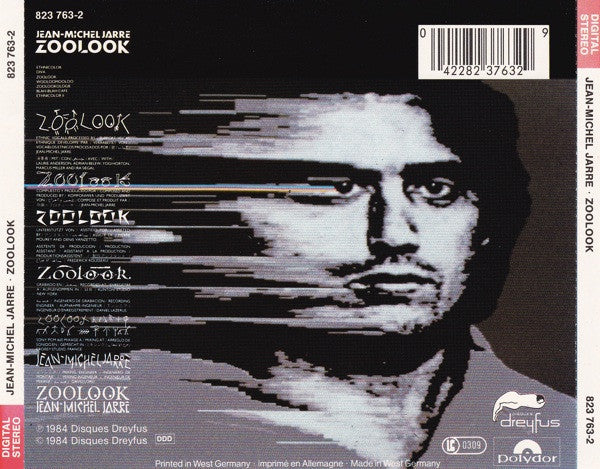 Jean Michel Jarre – Zoolook - CD ALBUM