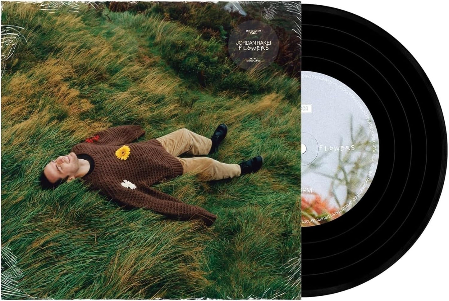 Jordan Rakei - Flowers - 7 INCH SINGLE - INDIE EXCLUSIVE with SIGNED CARD INSERT - NEW