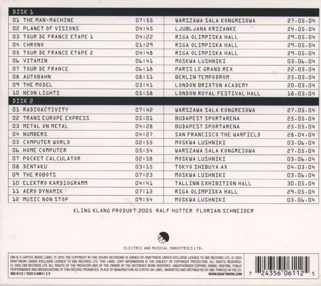 Kraftwerk – Minimum-Maximum - 2 x CD ALBUM SET