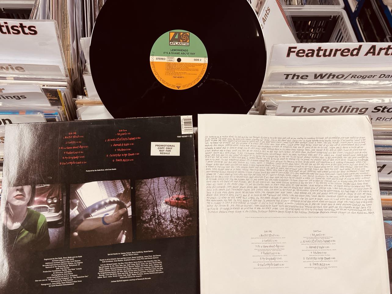 Lemonheads – It's A Shame About Ray - Original issue VINYL LP with Picture Inner