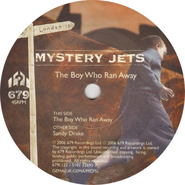 Mystery Jets – The Boy Who Ran Away - 7" in Picture Sleeve & Picture Inner & Sash (used) (Copy)