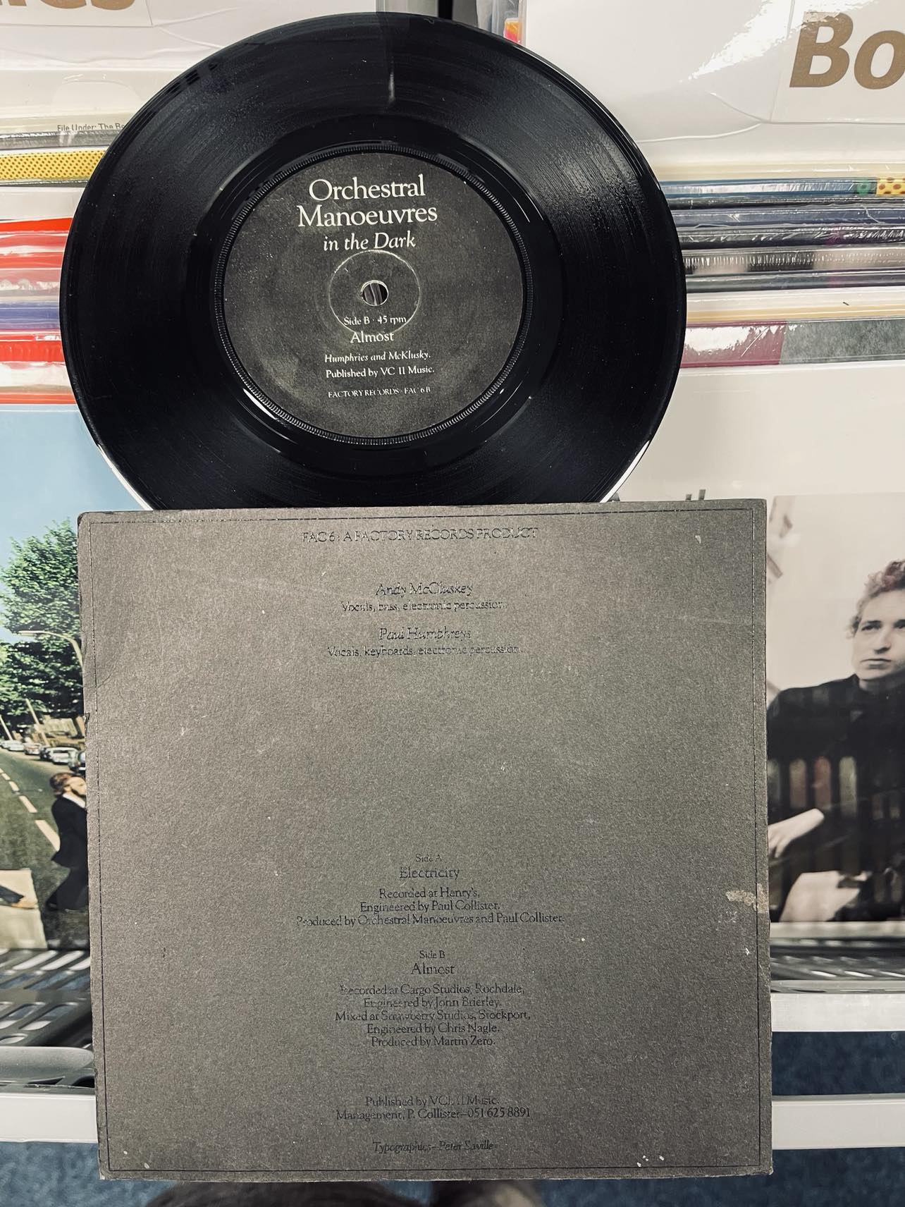 Orchestral Manoeuvres In The Dark – Electricity - Original issue in Thermographic Picture Cover (used)