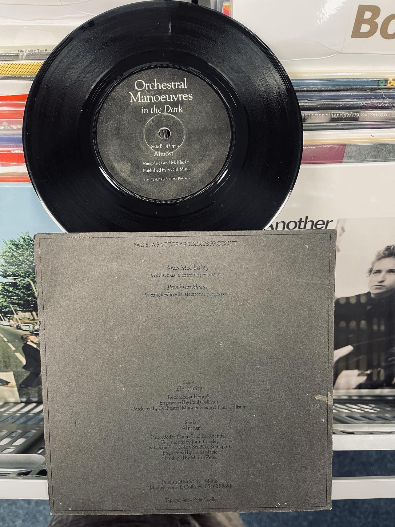 Orchestral Manoeuvres In The Dark – Electricity - Original issue in Thermographic Picture Cover (used)