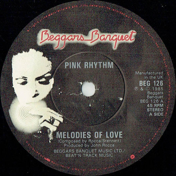 Pink Rhythm – Melodies Of Love- 7" Single in Picture Cover (used)