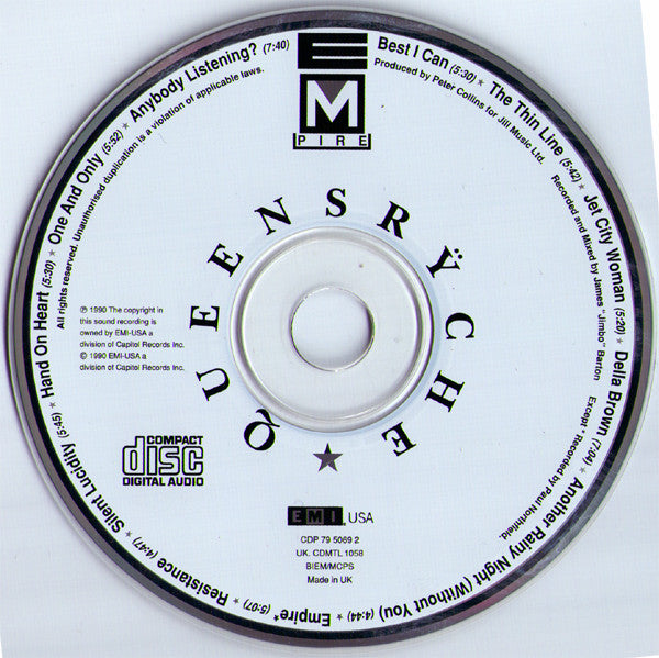 Queensryche – Empire - CD ALBUM (used)