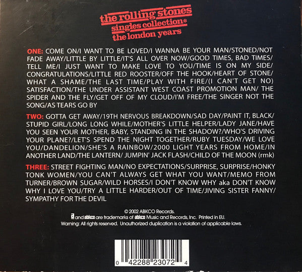 The Rolling Stones – Singles Collection - The London Years - SACD issue 3 x CD ALBUM SET (used)