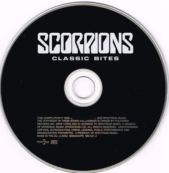 Scorpions - Classic Bites - CD ALBUM