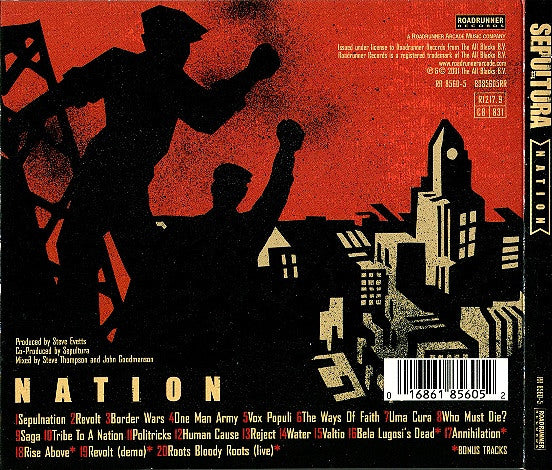 Sepultura – Nation - CD ALBUM (used)