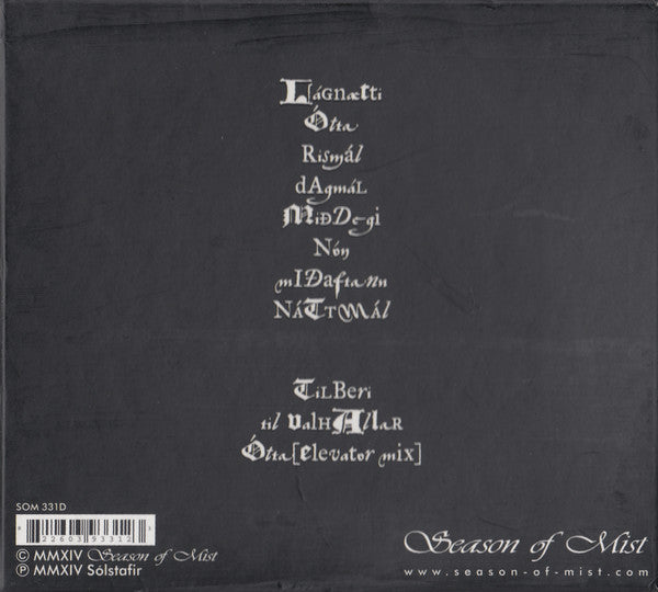 Sólstafir – Ótta - CD ALBUM BOX SET with FLAG, METAL PIN, PATCH & MINI CD (used)