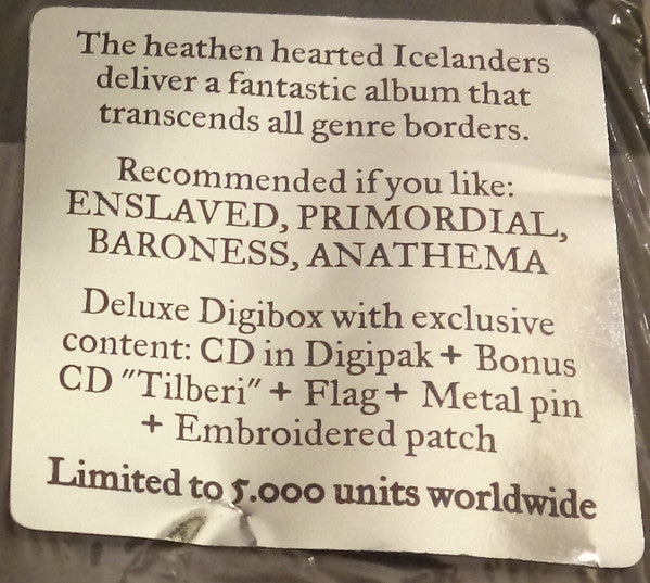 Sólstafir – Ótta - CD ALBUM BOX SET with FLAG, METAL PIN, PATCH & MINI CD (used)