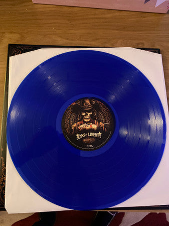 Sons Of Liberty – Aces & Eights- BLUE COLOURED VINYL LP + EXTRAS - SIGNED - NUMBERED (used)