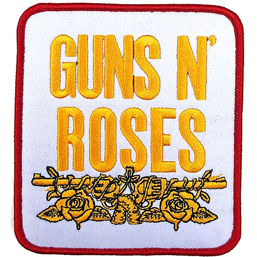 GUNS N' ROSES PATCH: STACKED WHITE
