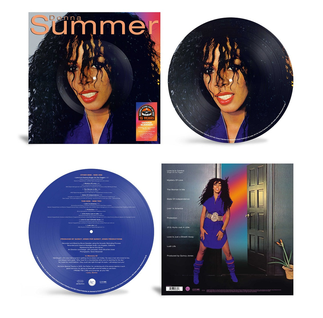 DONNA SUMMER DONNA SUMMER 40TH ANNIVERSARY PICTURE DISC VINYL LP (RSD