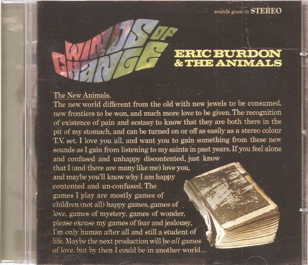Eric Burdon & The Animals Winds Of Change CD (MULTIPLE)