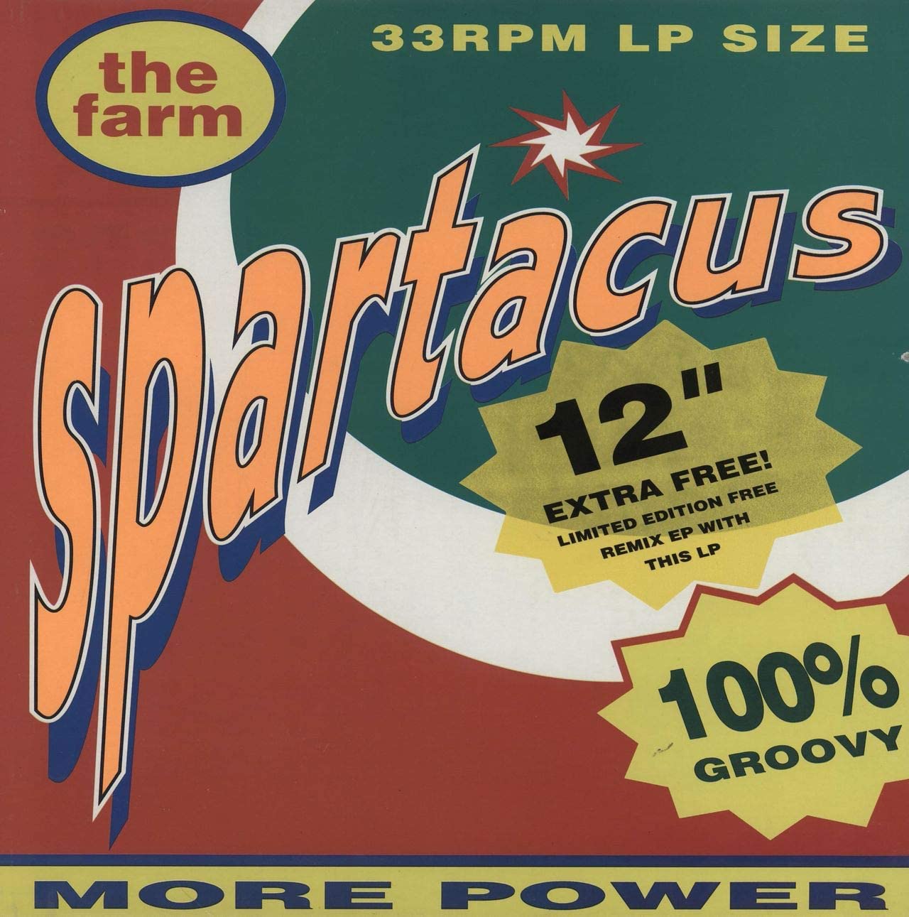 The Farm – Spartacus - VINYL LP with Lyric Inner (used)
