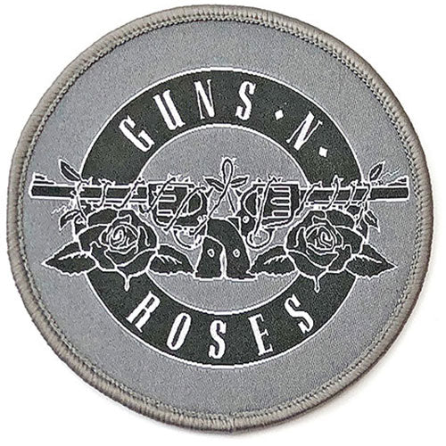 GUNS N' ROSES PATCH: WHITE CIRCLE LOGO