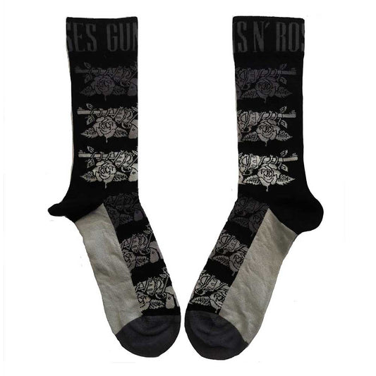 GUNS N' ROSES ANKLE SOCKS: MONOCHROME PISTOLS
