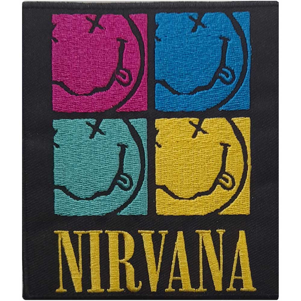 NIRVANA PATCH: SMILEY SQUARES NIRVPAT10 – Music Nostalgia