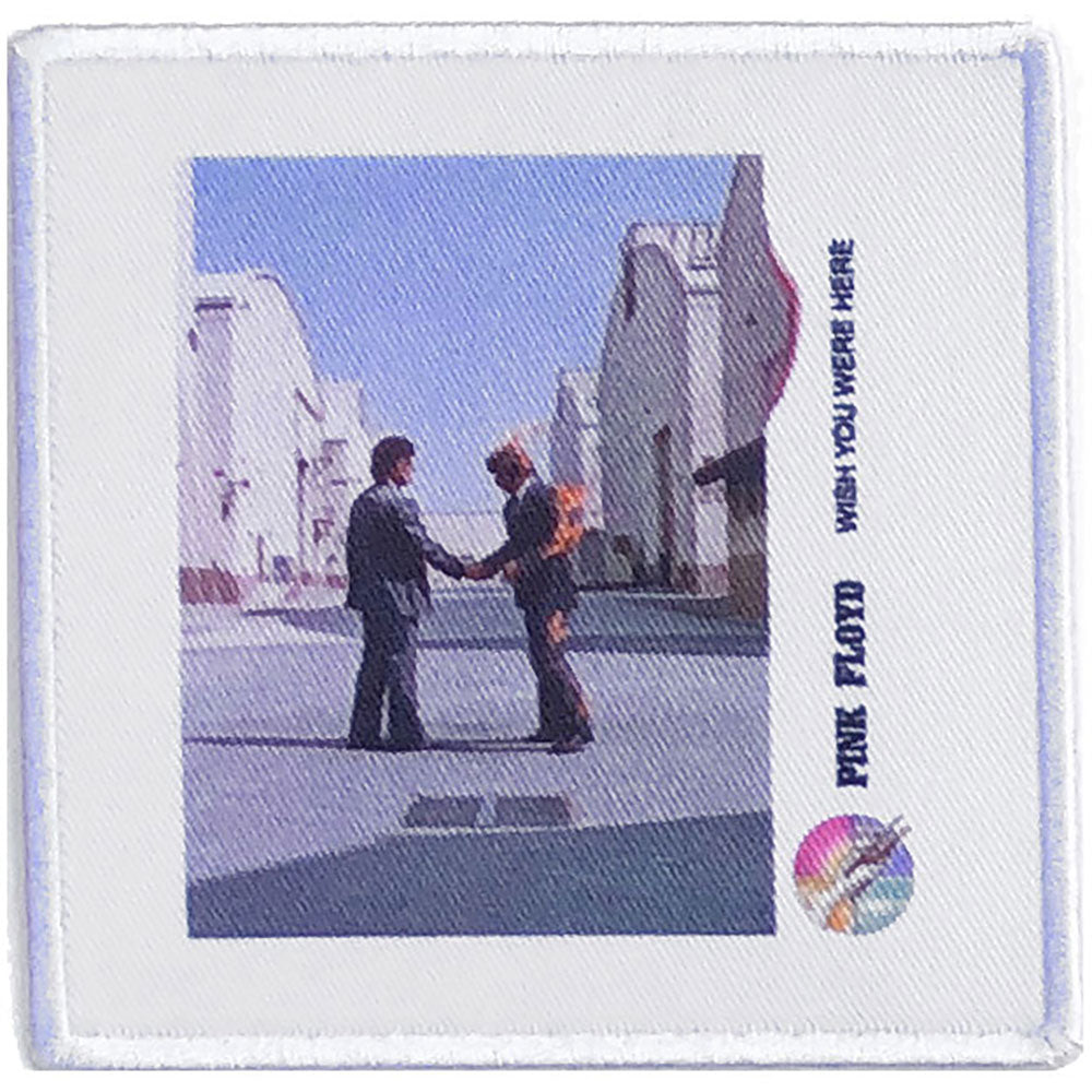 PINK FLOYD PATCH: WISH YOU WERE HERE VINYL (ALBUM COVER)