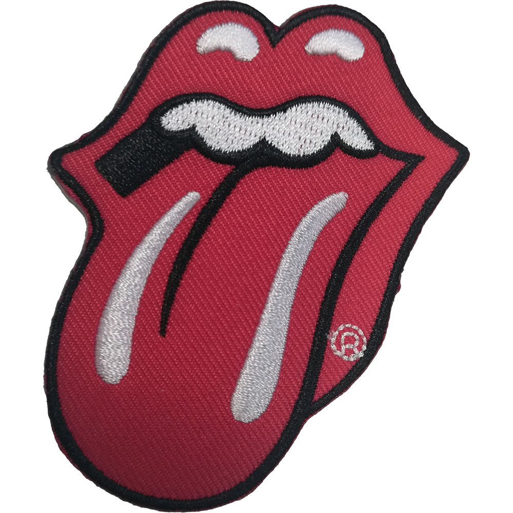 THE ROLLING STONES PATCH: CLASSIC TONGUE RED (EMBROIDERED)